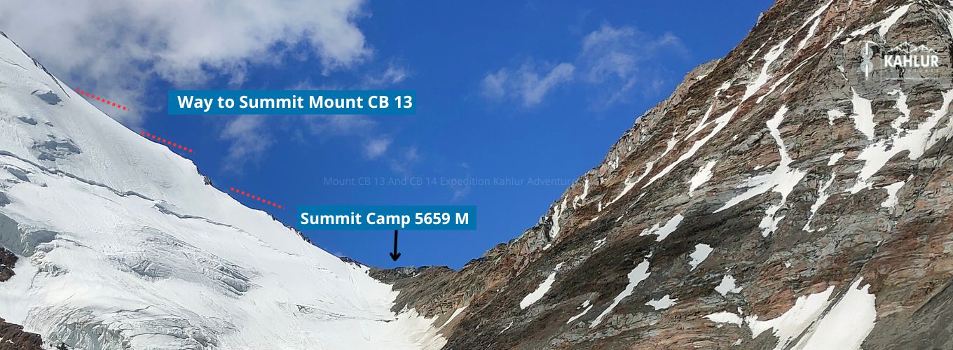 Summit Camp of Mount CB 13 Kahlur Adventures India