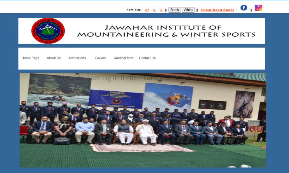 The Jawahar Institute of Mountaineering and Winter Sports (JIM&WS) - Kahlur Adventures India 
