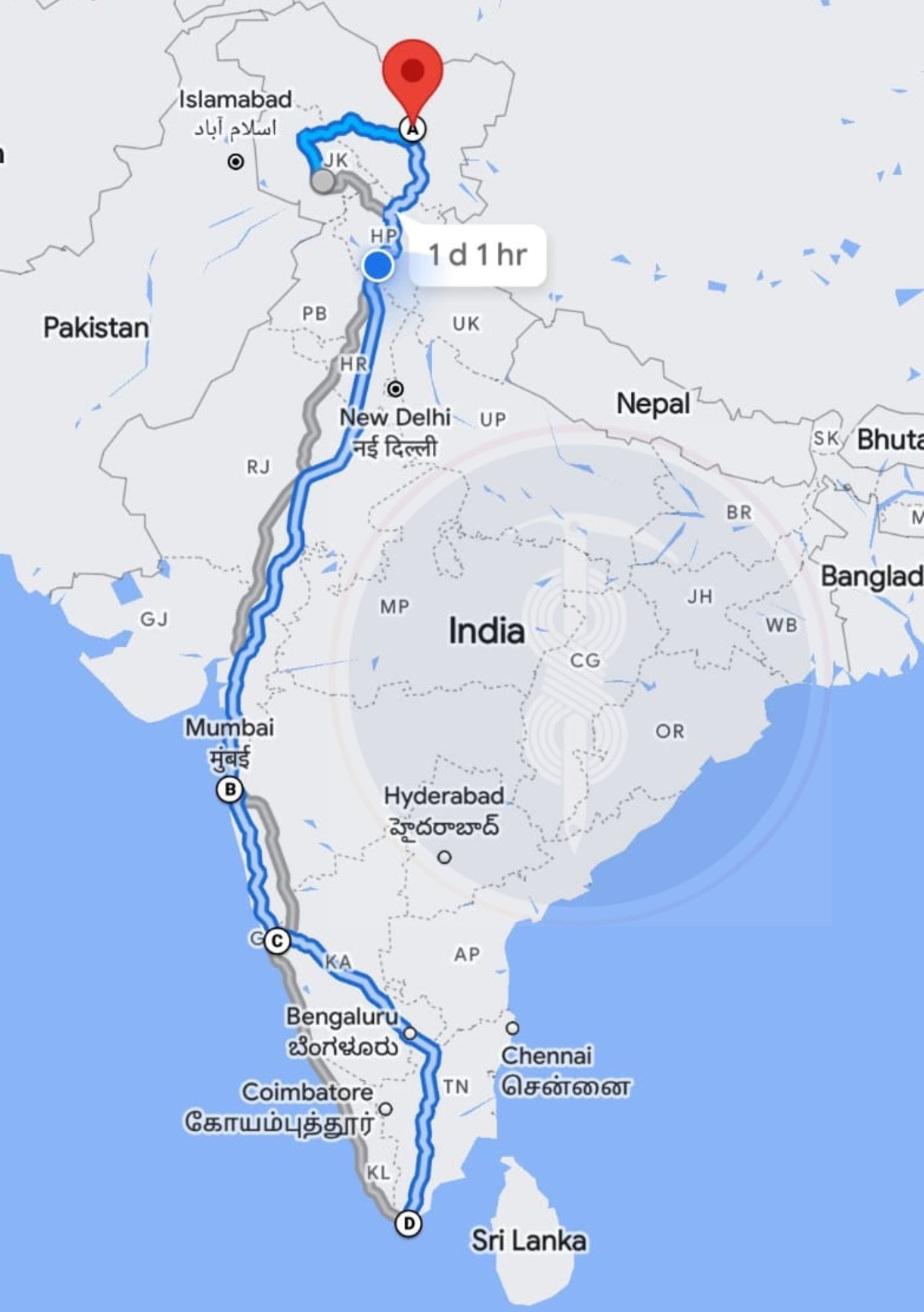 Kashmir to Kanyakumari All India Cycling Expedition - Kahlur Adventures