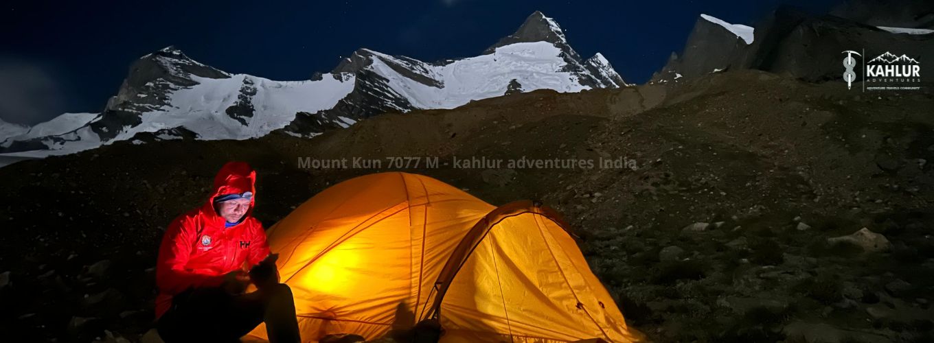 Night View Kun Peak India - Kahlur Adventures