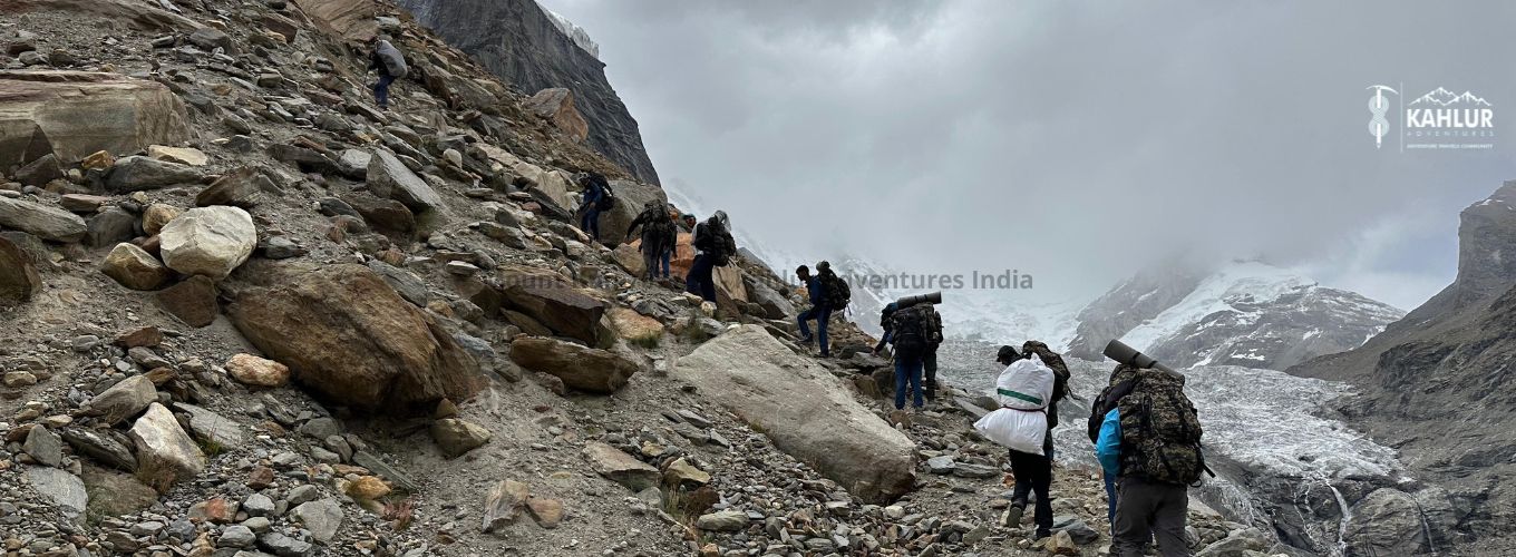 Way to Mount Kun Basecamp - Team Kahlur Adventures