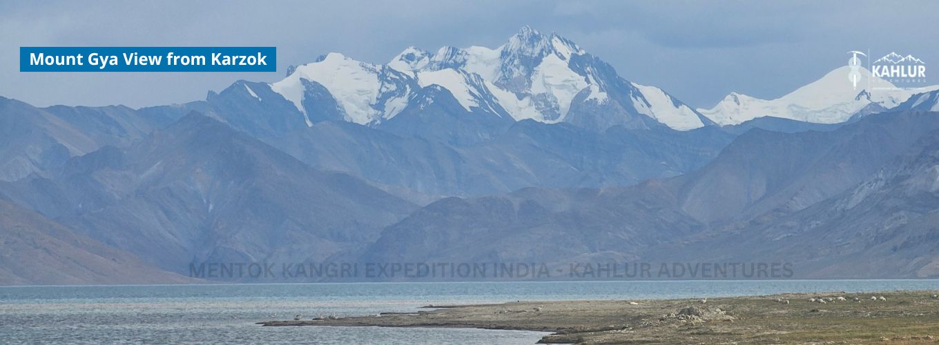 Mount Gya View from Karzok - Kahlur Adventures