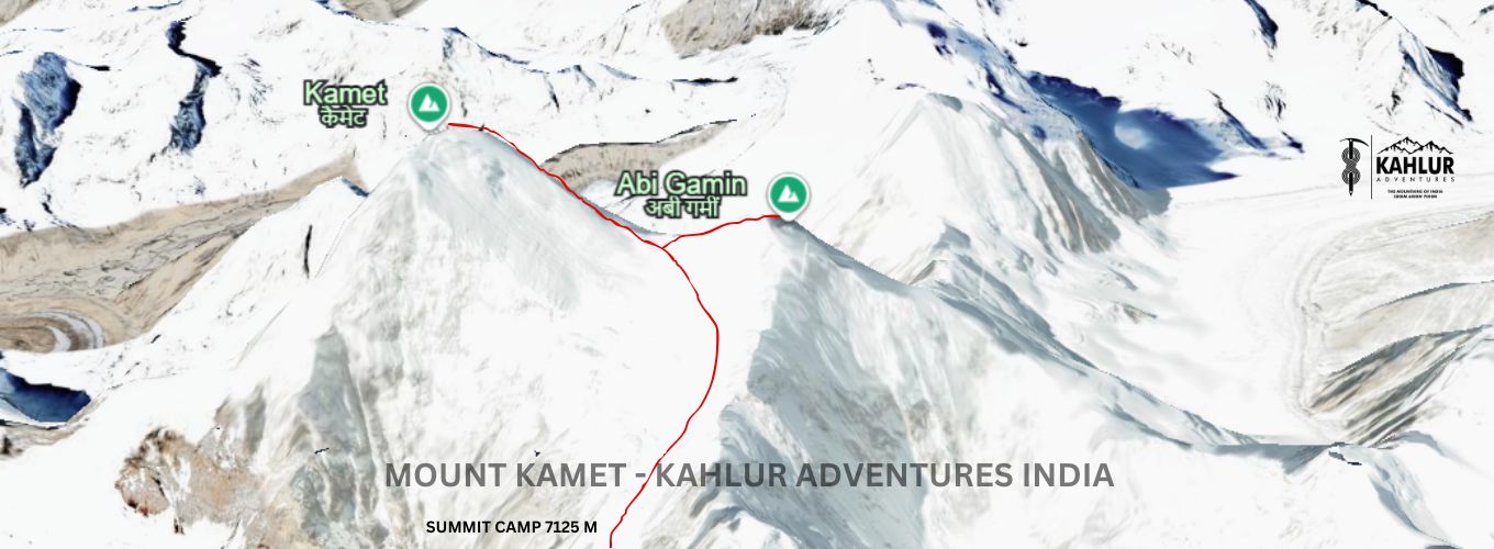 Mount Kamet Summit Route - Kahlur Adventures India