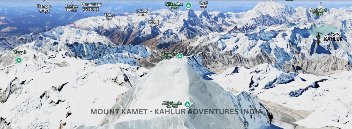 Mount Kamet and Abi Gamin Summit View - Kahlur Adventures India