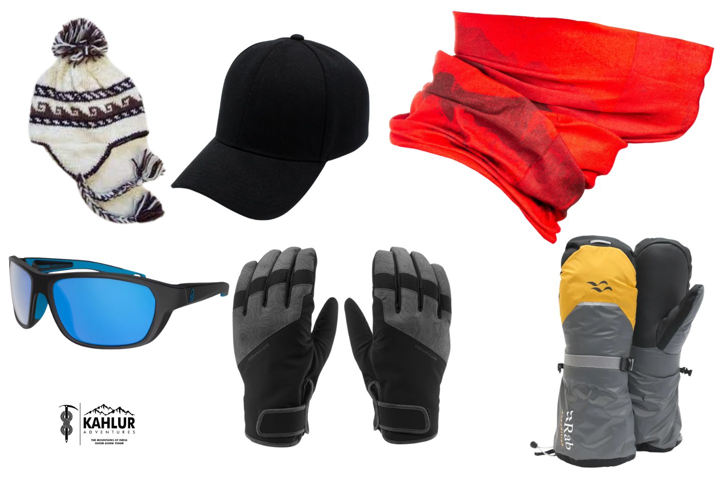 Nun, Kun, Satopanth Headgear and Handwear List - Kahlur Adventures India