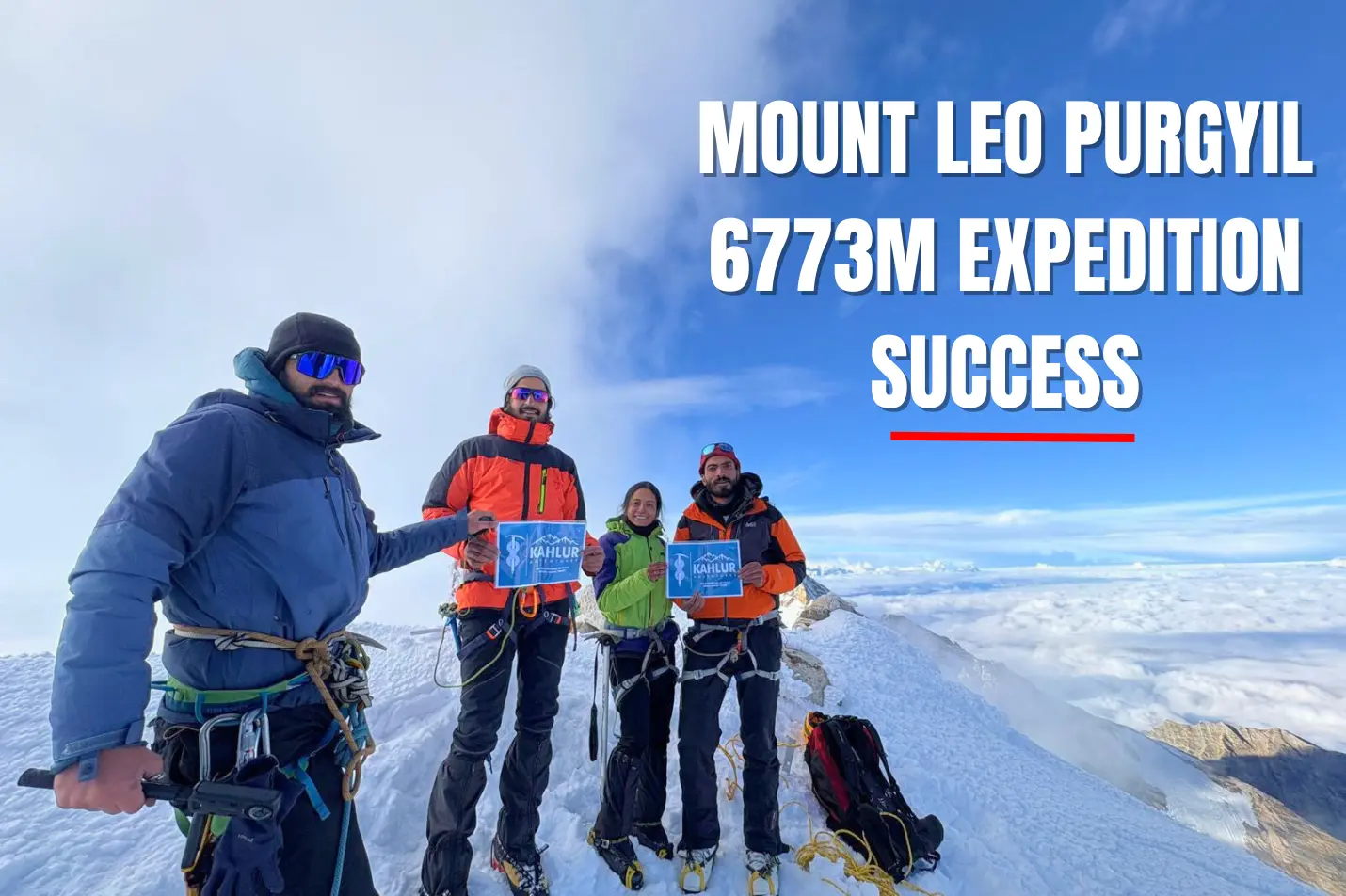 Mount Leo Purgyil 6773m Expedition Success - kahlur adventures India